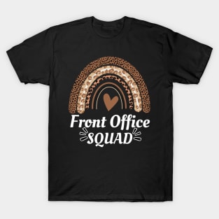 Front Office Squad Rainbow Leopard Administrative Assistant T-Shirt